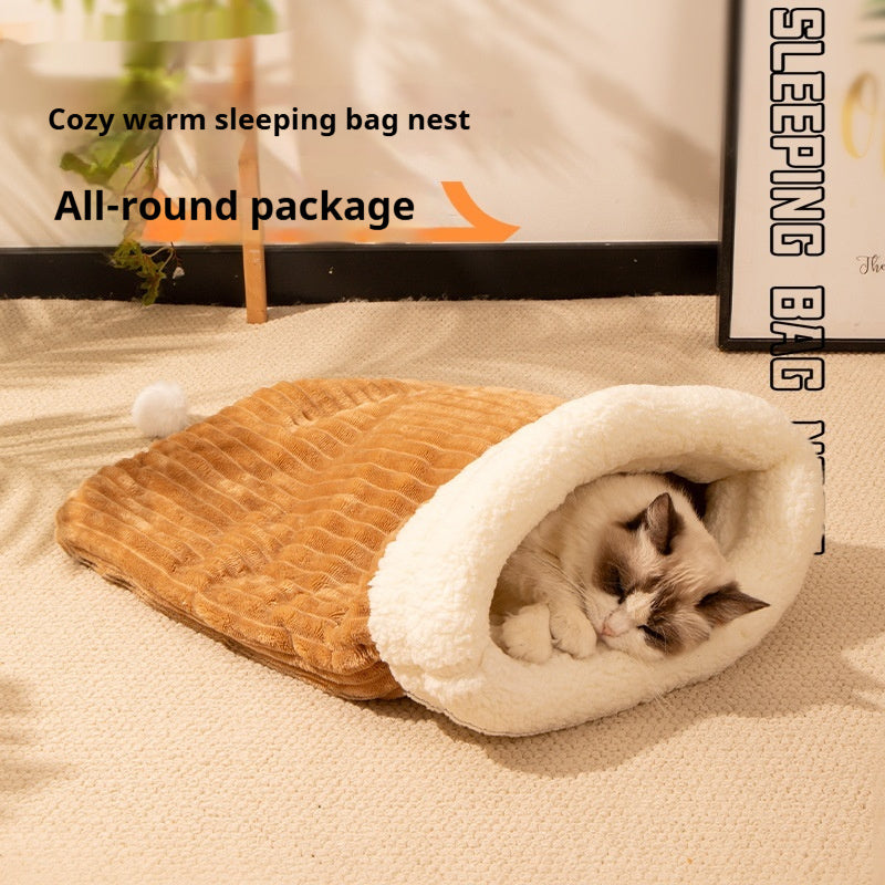Blanket Sleeping Bag Nest Cat Warm Artifact Surrounded