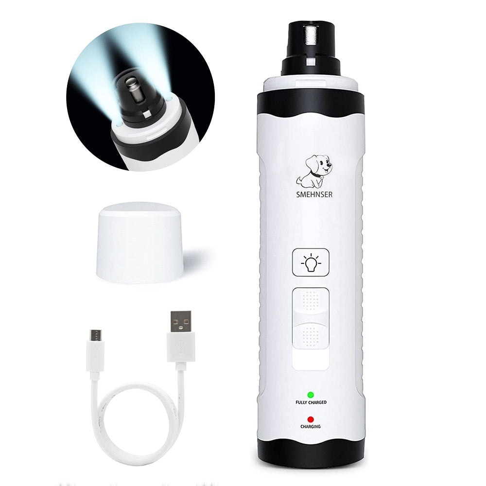 Pet Automatic Nail Piercing Device 3-speed LED Electric